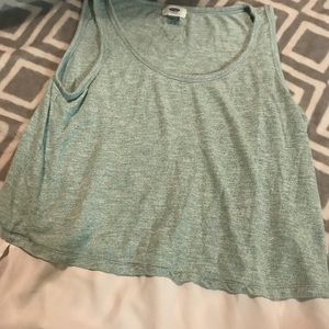 mint green with cute white seethru silky at bottom